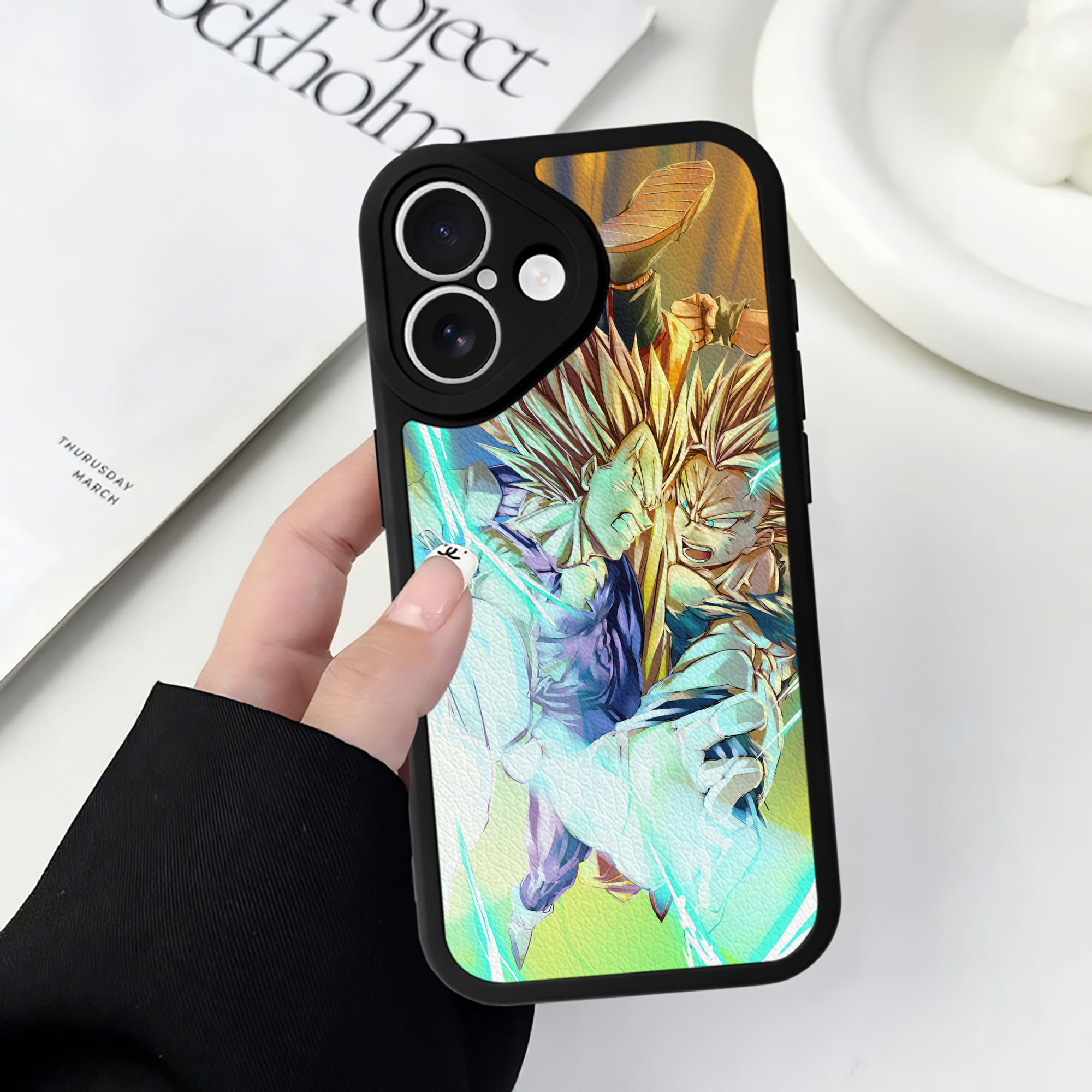 （画像用） ドラゴンボール DRAGON BALL 【iPhone 16シリーズ対応】シリコンスマホケース（レザー調） 材質：シリコン